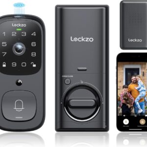 Video Smart Lock with Doorbell, 3 in 1 Keyless Entry Door Lock,